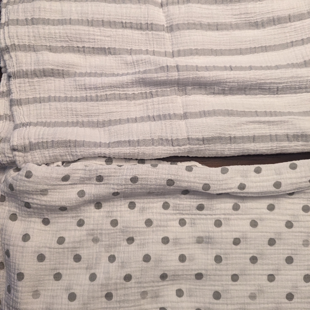 2 Aden and Anais swaddles